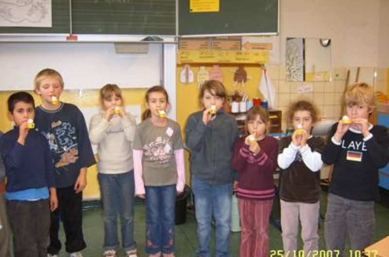 Kinder des Projekts "Klasse 2000"